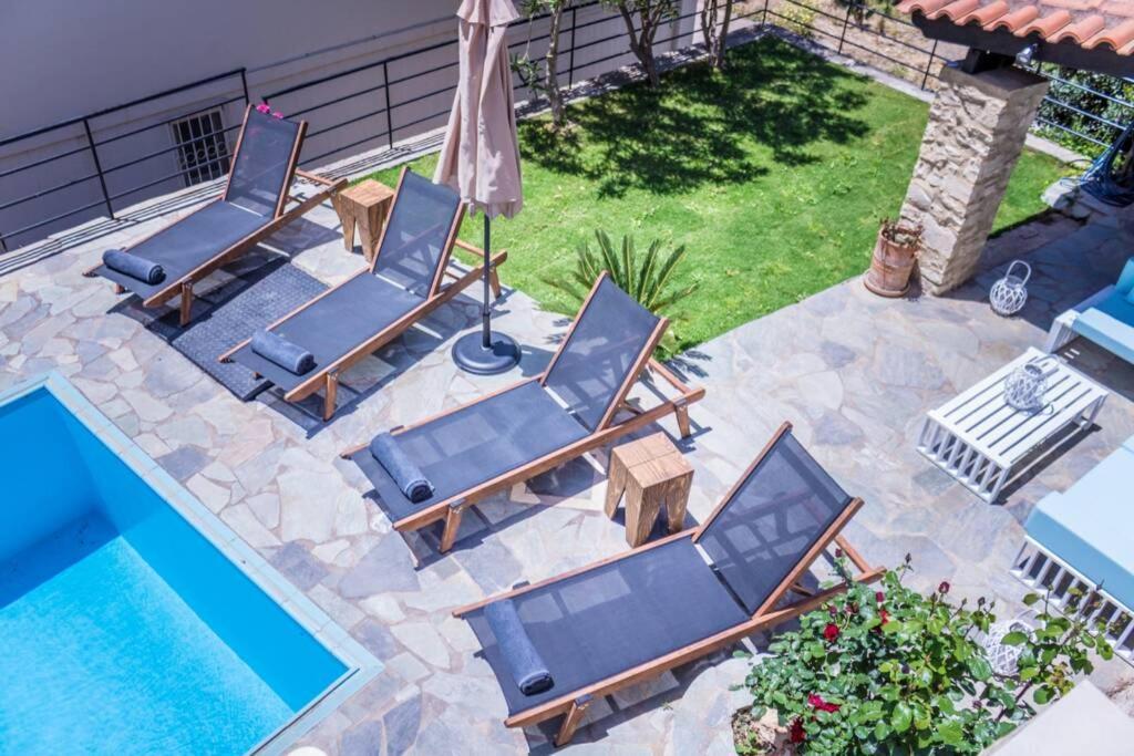 Villa Ventus, 40Sqm Private Pool & Hot Tub! Roussospition Exterior photo